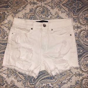 Express Distressed Denim Shorts